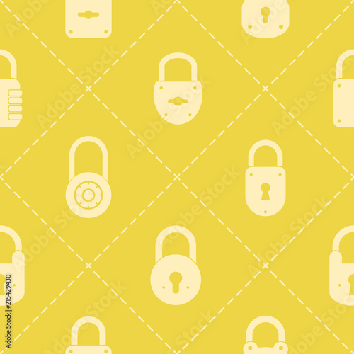 Seamless pattern with lock icons for your design