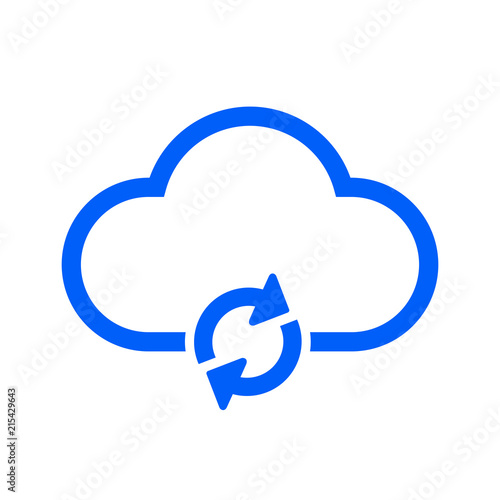 Update simple cloud icon – stock vector