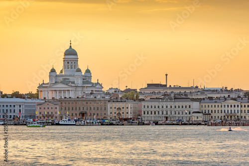 Sunset over Helsinki Cathedral, Finland