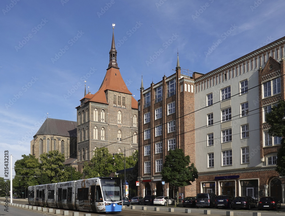 Rostock cityscape, Germany