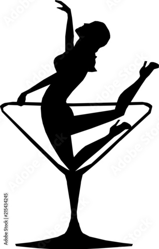 Girl in a Martini Glass
