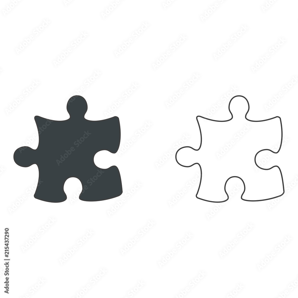 Obraz premium Puzzle Vector icon