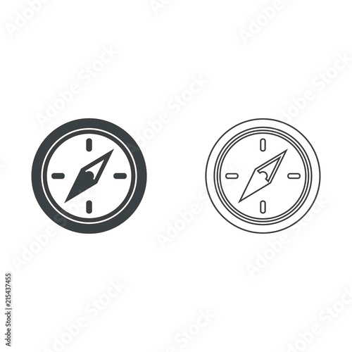 Compass Vector icon