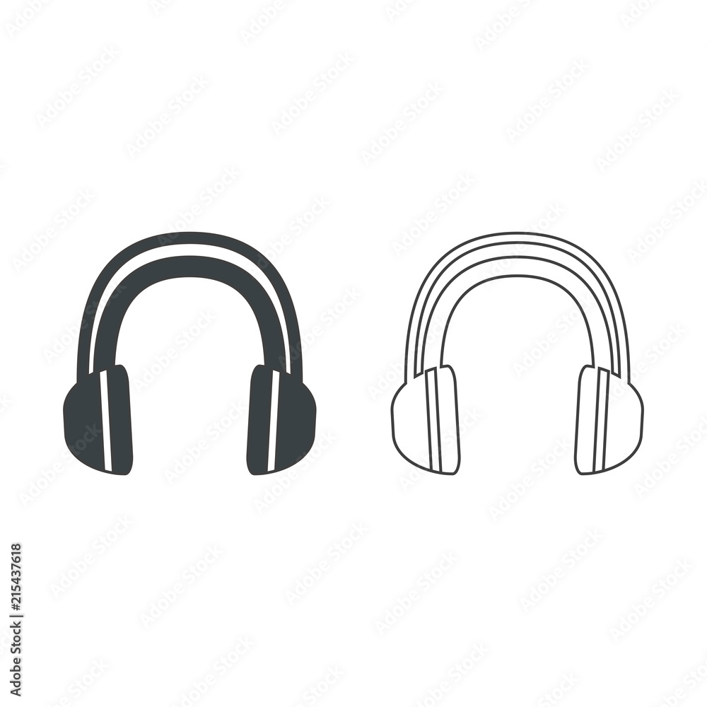 Headphone Vector icon Headphone Vector icon