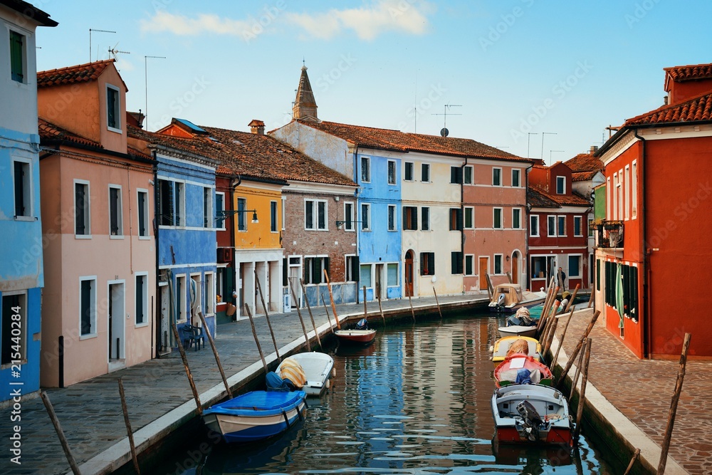 Colorful Burano canal