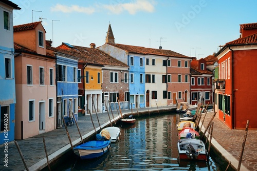 Colorful Burano canal