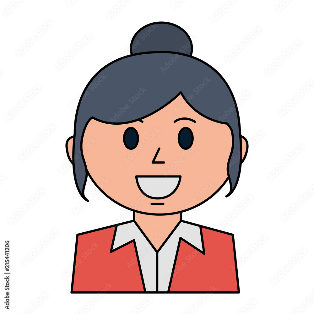 business woman employee portrait character business woman employee portrait character