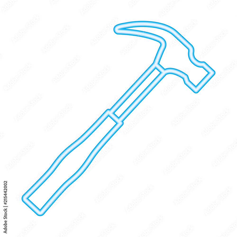 hammer tool repair neon design hammer tool repair neon design