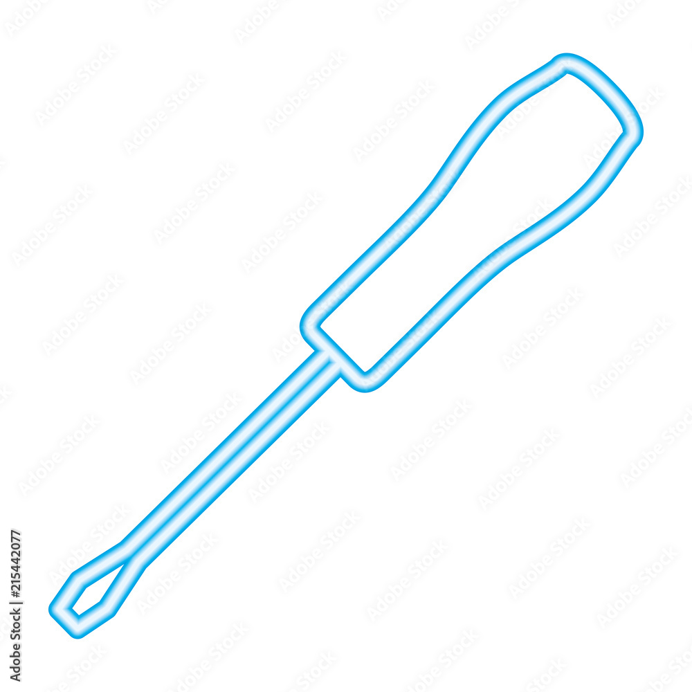 screwdriver tool repair neon design screwdriver tool repair neon design