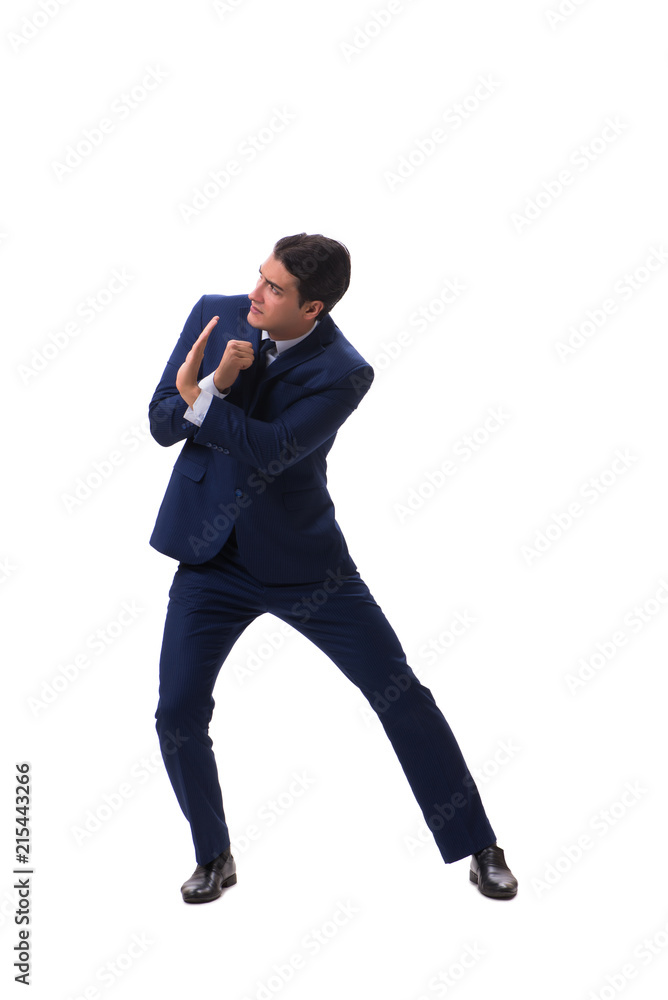 Young businessman isolated on white background Young businessman isolated on white background