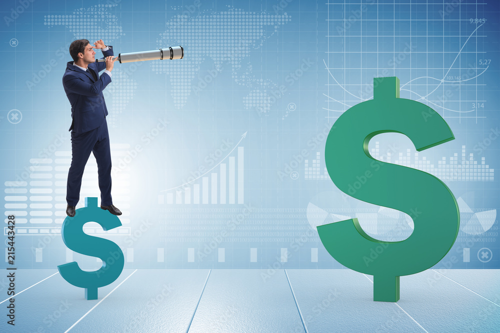 Businessman in forex trading business concept Businessman in forex trading business concept