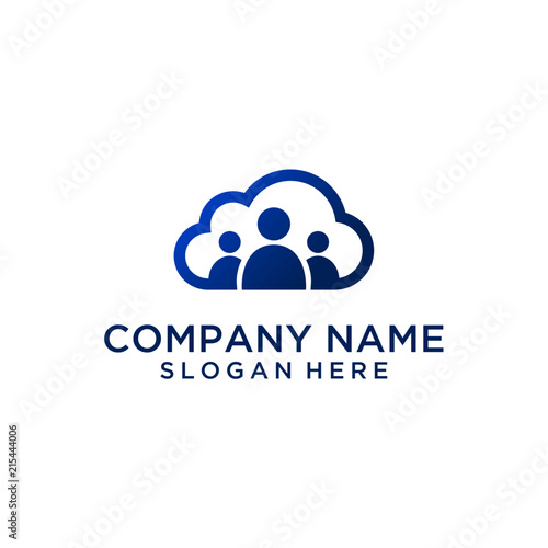 Cloud group logo design