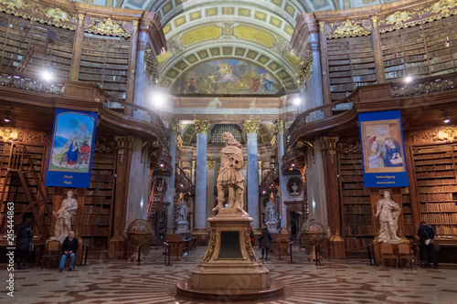 Photography Austrian National Library in Vienna, Austria