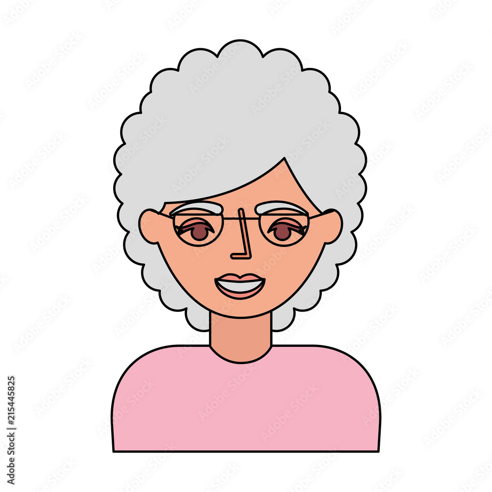 cute grandmother avatar character cute grandmother avatar character