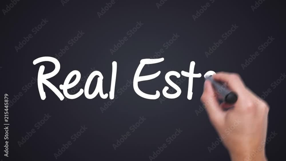 Real Estate - Man Hand writing with black marker on the background. Big dreams, hopes and aspirations. 4k Real Estate - Man Hand writing with black marker on the background. Big dreams, hopes and aspirations. 4k