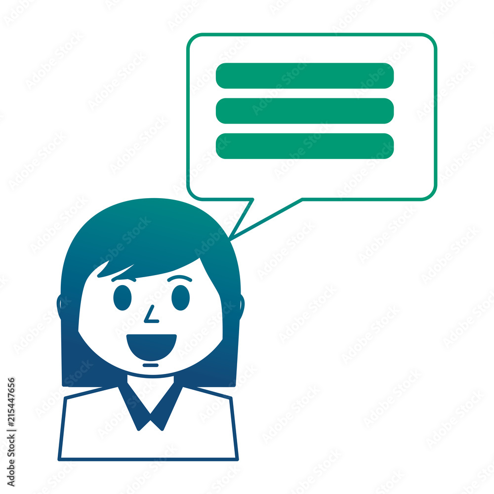 business woman with speech bubble business woman with speech bubble