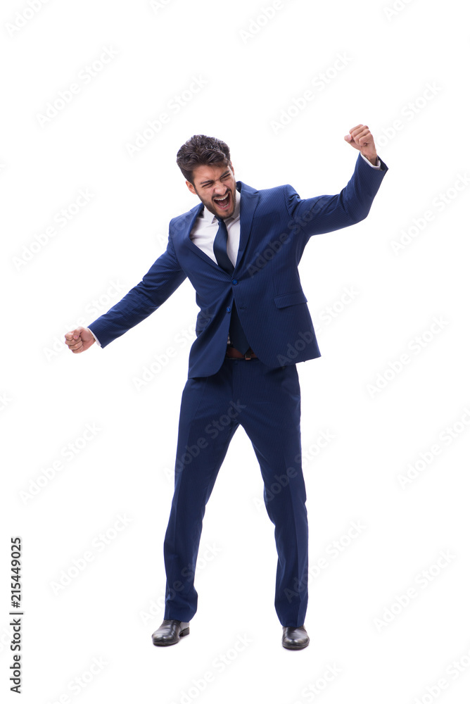 Young businessman isolated on whie background Young businessman isolated on whie background