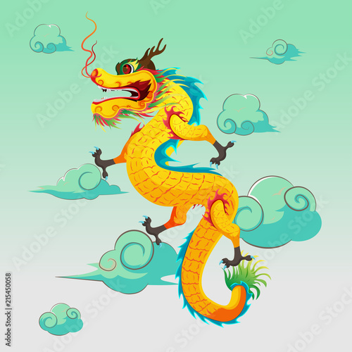 Dragon China Art Illustration Design Vector