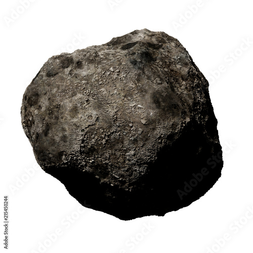 asteroid isolated on white background