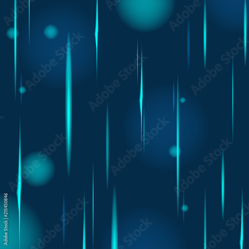 Abstract Blue Rain Glow Background Vector