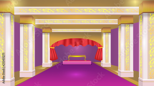 Stateroom Violet Luxury Design Background Vector