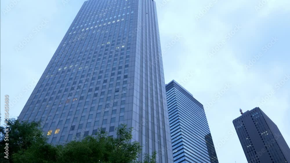 Looking Up Skyscrapers in Shinjuku Looking Up Skyscrapers in Shinjuku