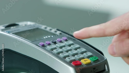 Wallpaper Mural Mobile payment with a credit card, online shopping concept. Close-up shot Torontodigital.ca