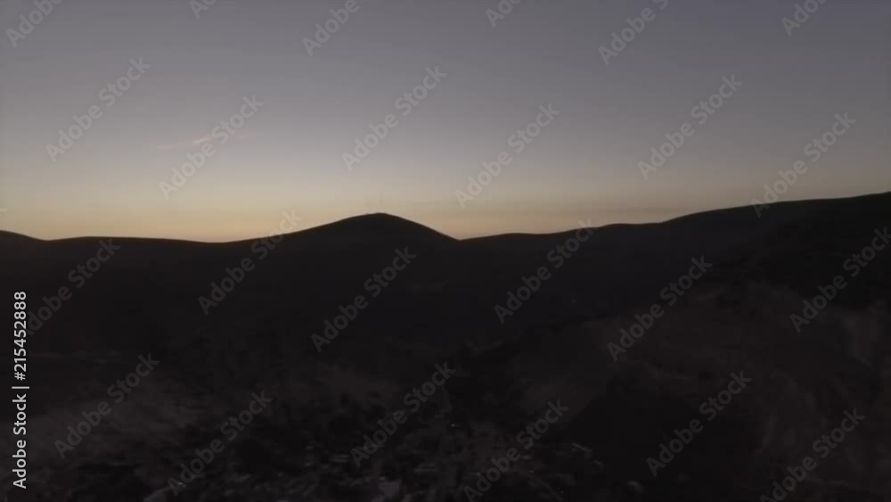 Aerial Shoot From The Sunrise In Real De Catorce - Mexico Aerial Shoot From The Sunrise In Real De Catorce - Mexico
