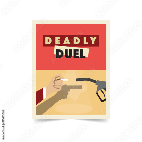 Smoking kills. smoking is dangerous. Poster Design. No smoking brochure