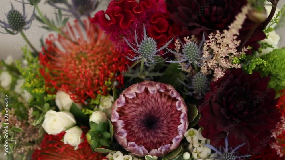Close up of an arrange of Flowers in a Bouquet Close up of an arrange of Flowers in a Bouquet
