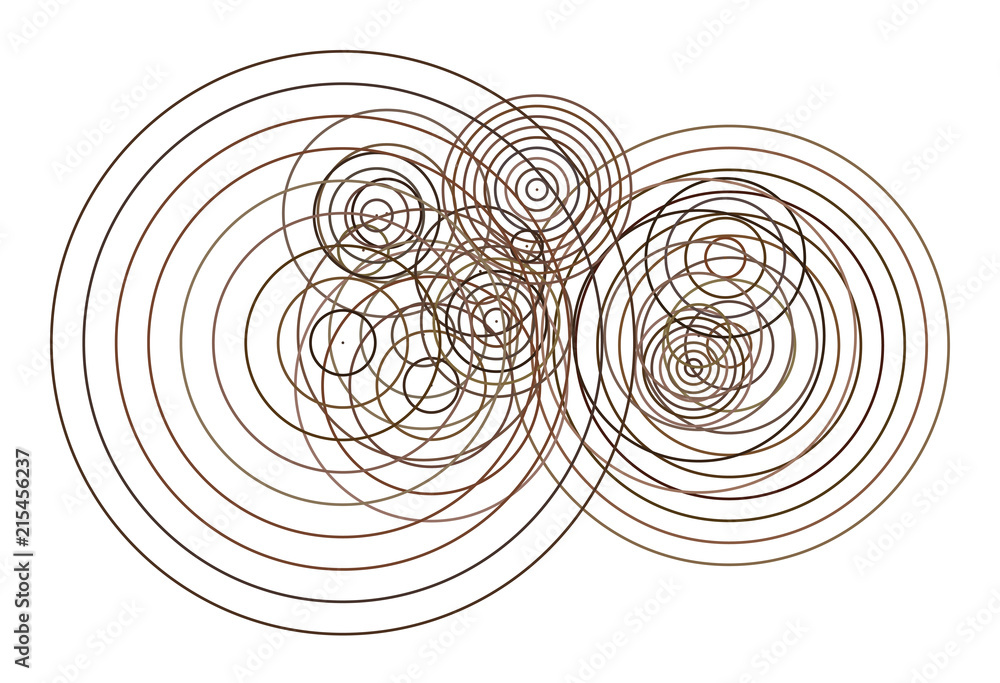Fototapeta premium Shape of circles, bubbles, sphere or ellipses, abstract geometric background pattern. Effect, digital, decoration & backdrop.