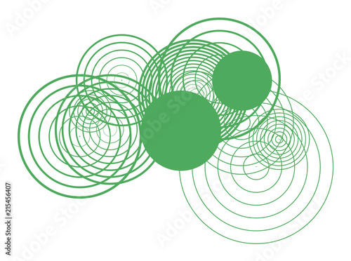 Geometric Conceptual background circles, bubbles, sphere or ellipses pattern for design. Style, vector, canvas & illustration.