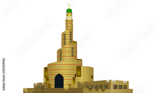 Qatar Building Vector (Fanar Mosque) 