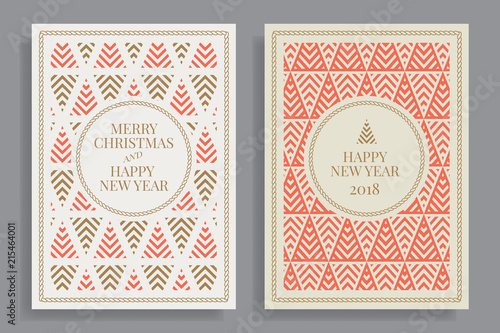 Winter holidays greeting cards