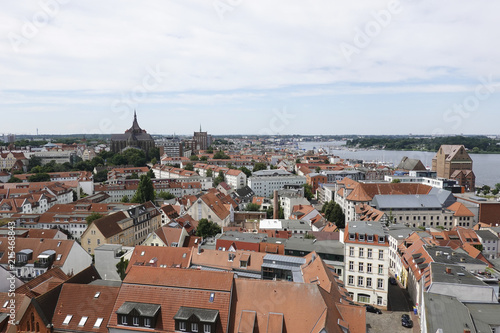 Wallpaper Mural Aerial view of Rostock city Torontodigital.ca
