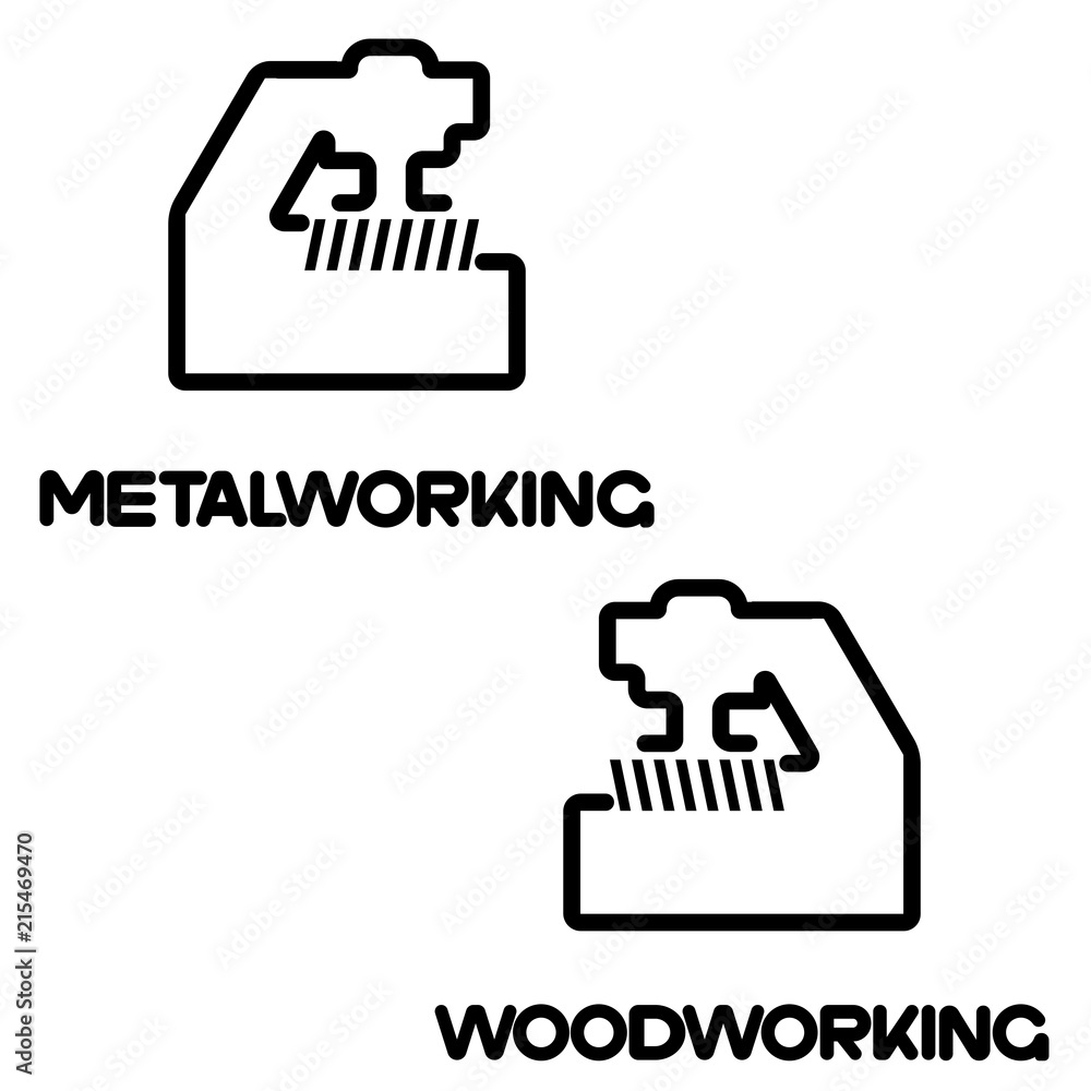 illustration consisting of several images of milling cutters for wood and metal and the inscription illustration consisting of several images of milling cutters for wood and metal and the inscription