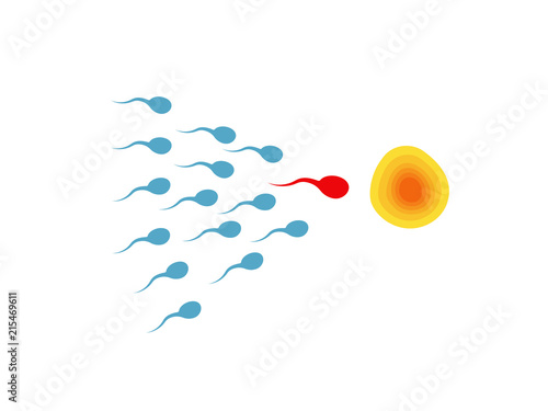 sperm semen icon vector 