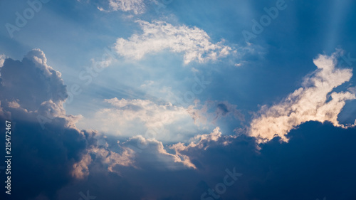blue sky and cloudy background