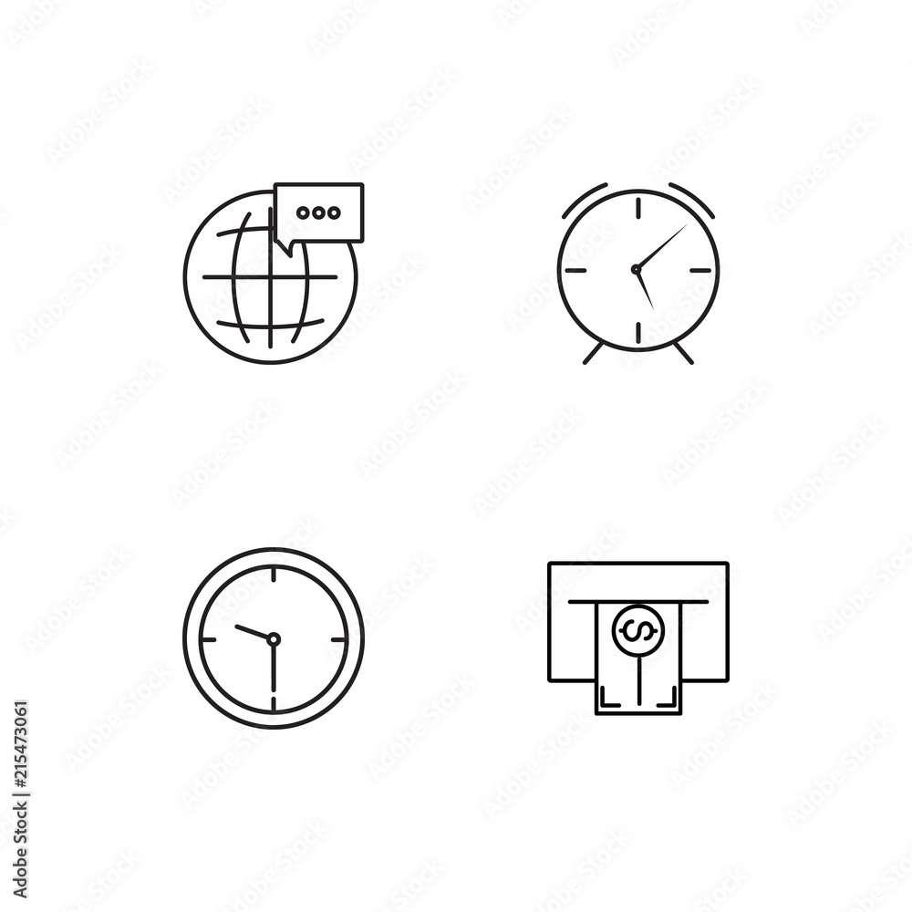 Business linear icons set. Simple outline vector icons Business linear icons set. Simple outline vector icons