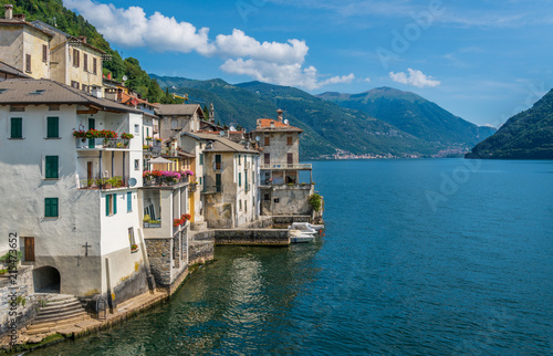 Scenic sight in Brienno, on the Como Lake, Lombardy, Italy. © e55evu