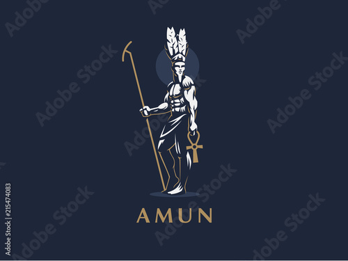 The Egyptian god Amun. 