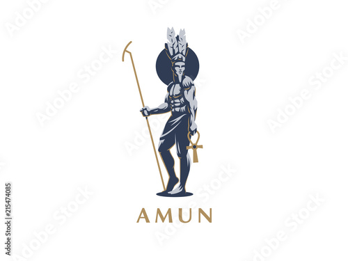 The Egyptian god Amun. 