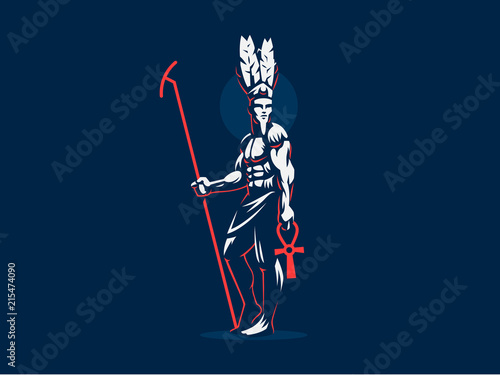 The Egyptian god Amun. 