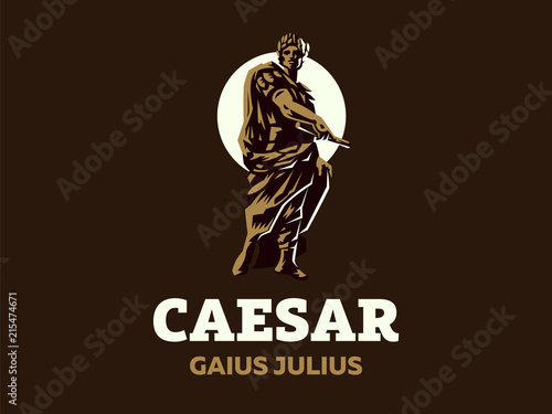 Caesar. Vector emblem.