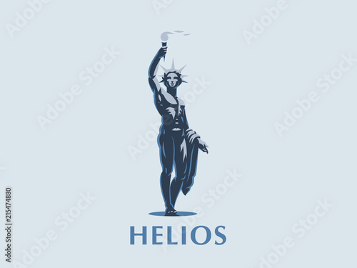 Helios the sun god.