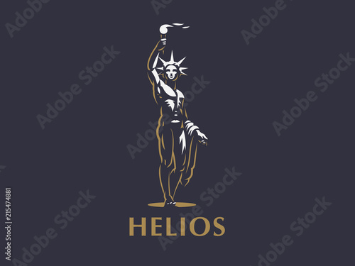 Helios the sun god.
