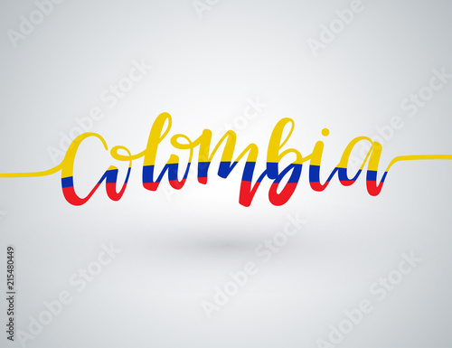 Country Name Written on White Background : Vector Illustration