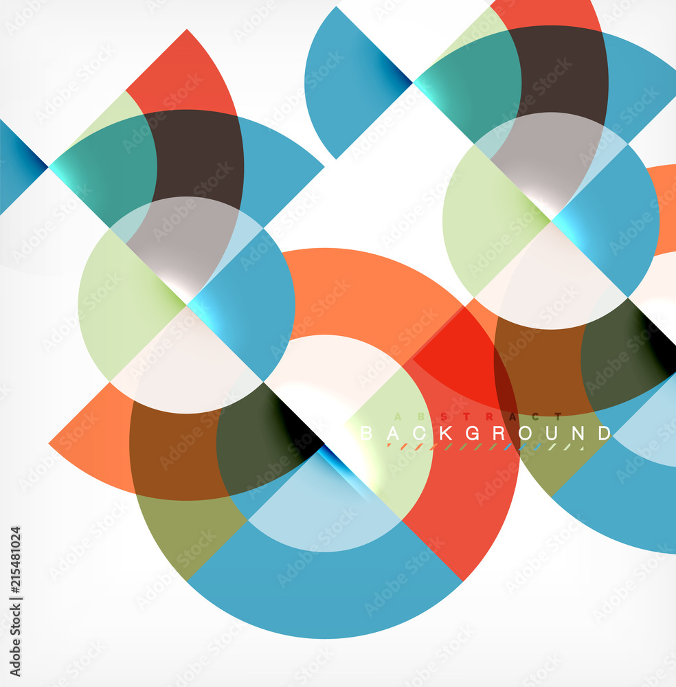 Modern circle abstract background Modern circle abstract background