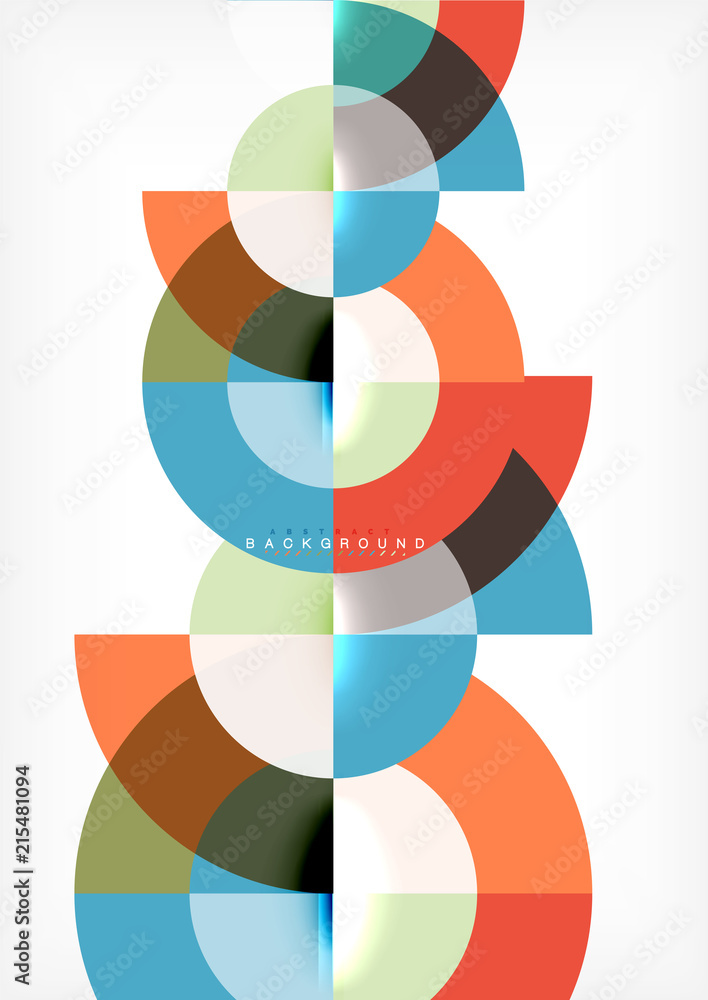 Modern circle abstract background Modern circle abstract background