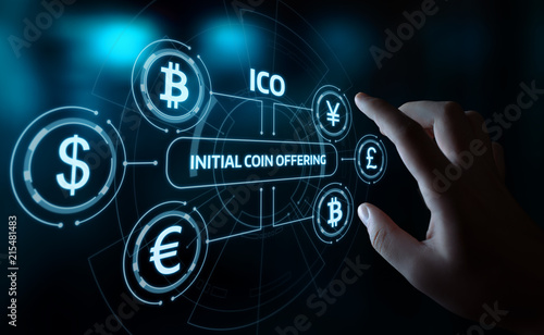 ICO Initial Coin Offering Business Internet Technology Concept